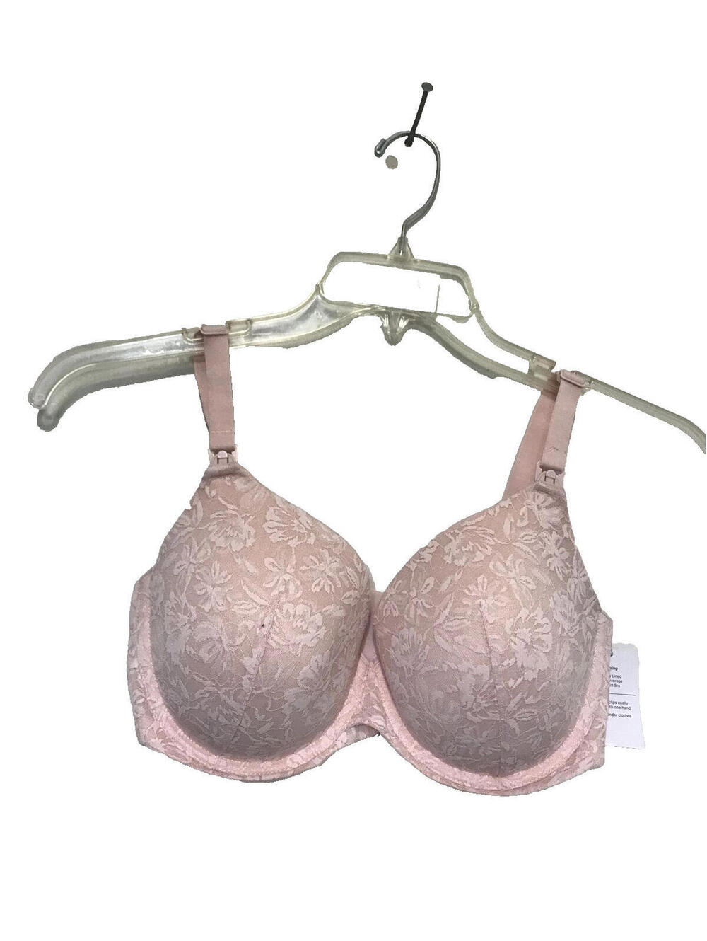 Target Auden Nursing Lightly Lined Full Coverage T-Shirt Bra 34DDD Pink
